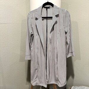 Black and White Striped Jacket